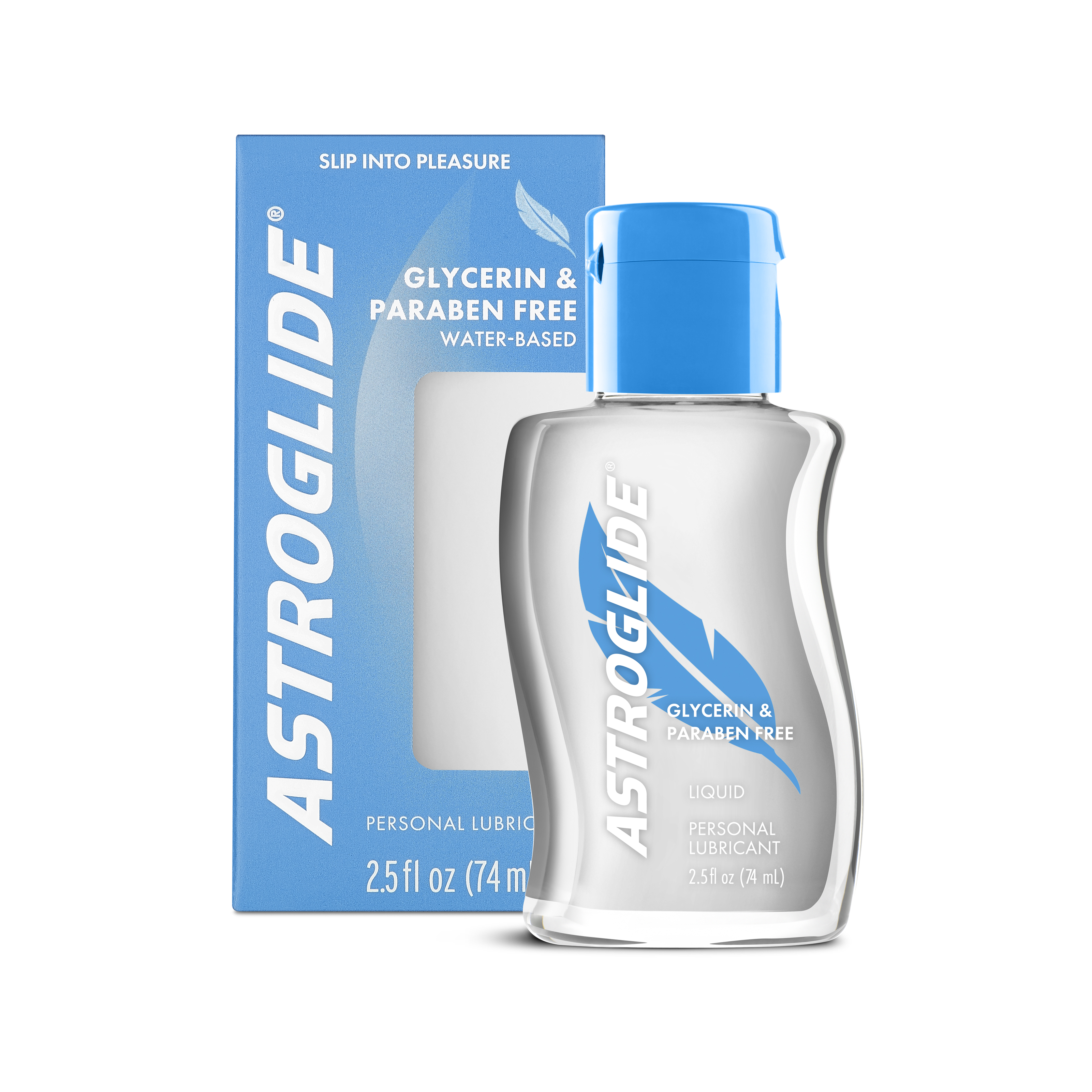 Astroglide «Glycerine & Paraben Free» 74ml hypoallergenic lubricant with organic ingredients - water-based and suitable for vegans